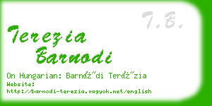 terezia barnodi business card